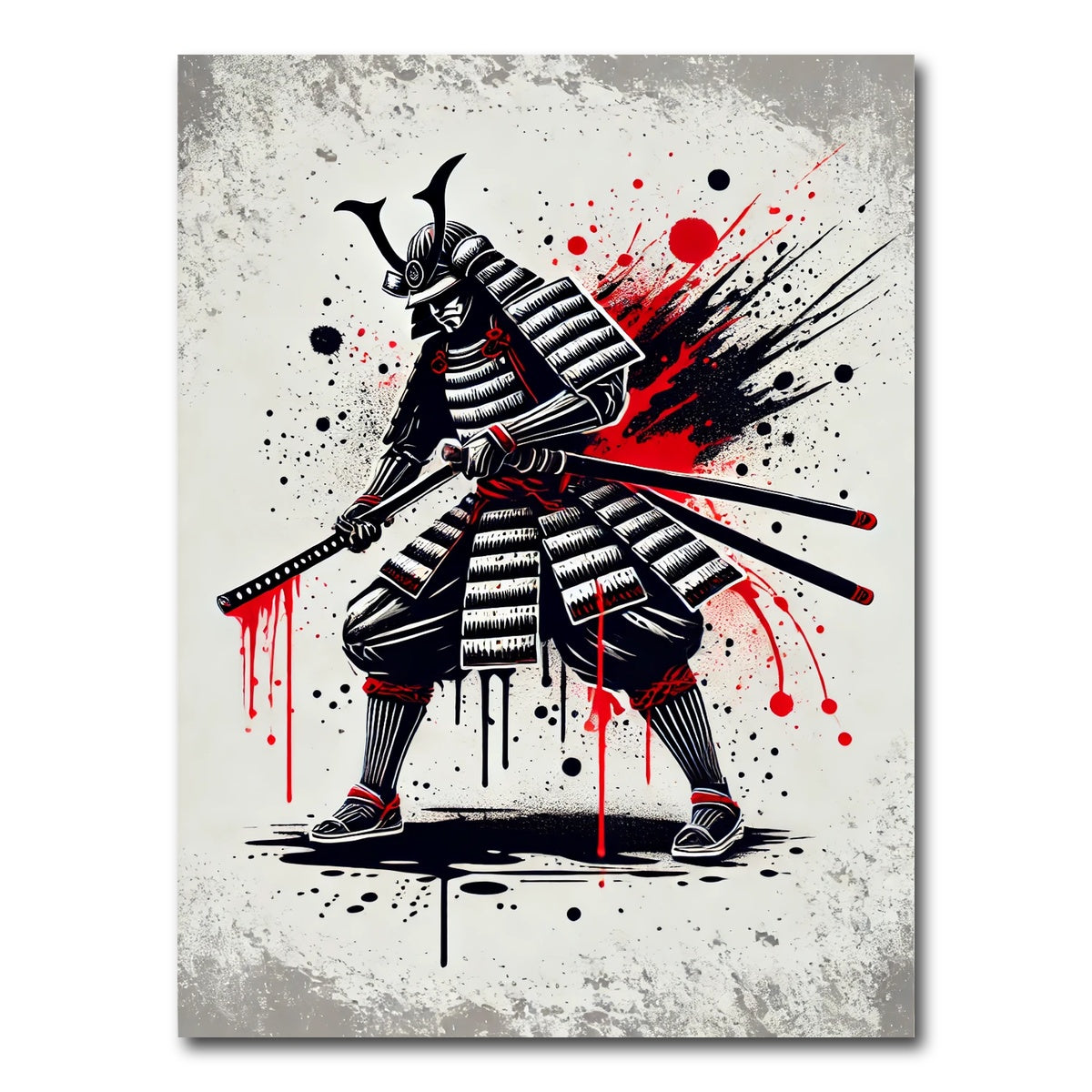 AUTO-MOCKUP WHITE | Samurai Seppuku | 1 Piece | Gallery Wrap Canvas | group=3x4