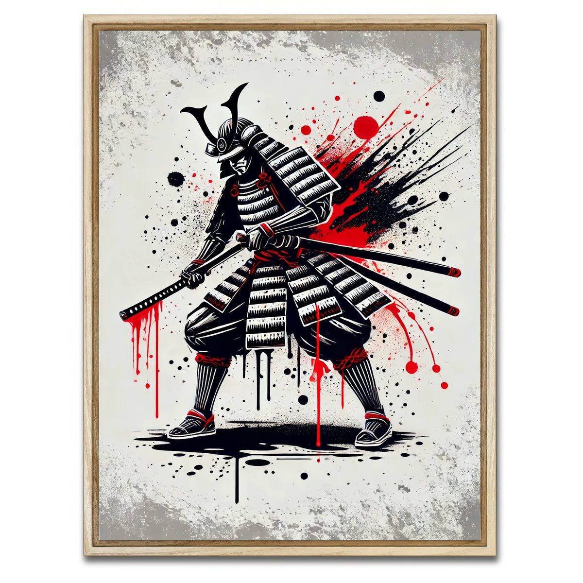 AUTO-MOCKUP WHITE | Samurai Seppuku | 1 Piece | Natural Framed Canvas | group=3x4