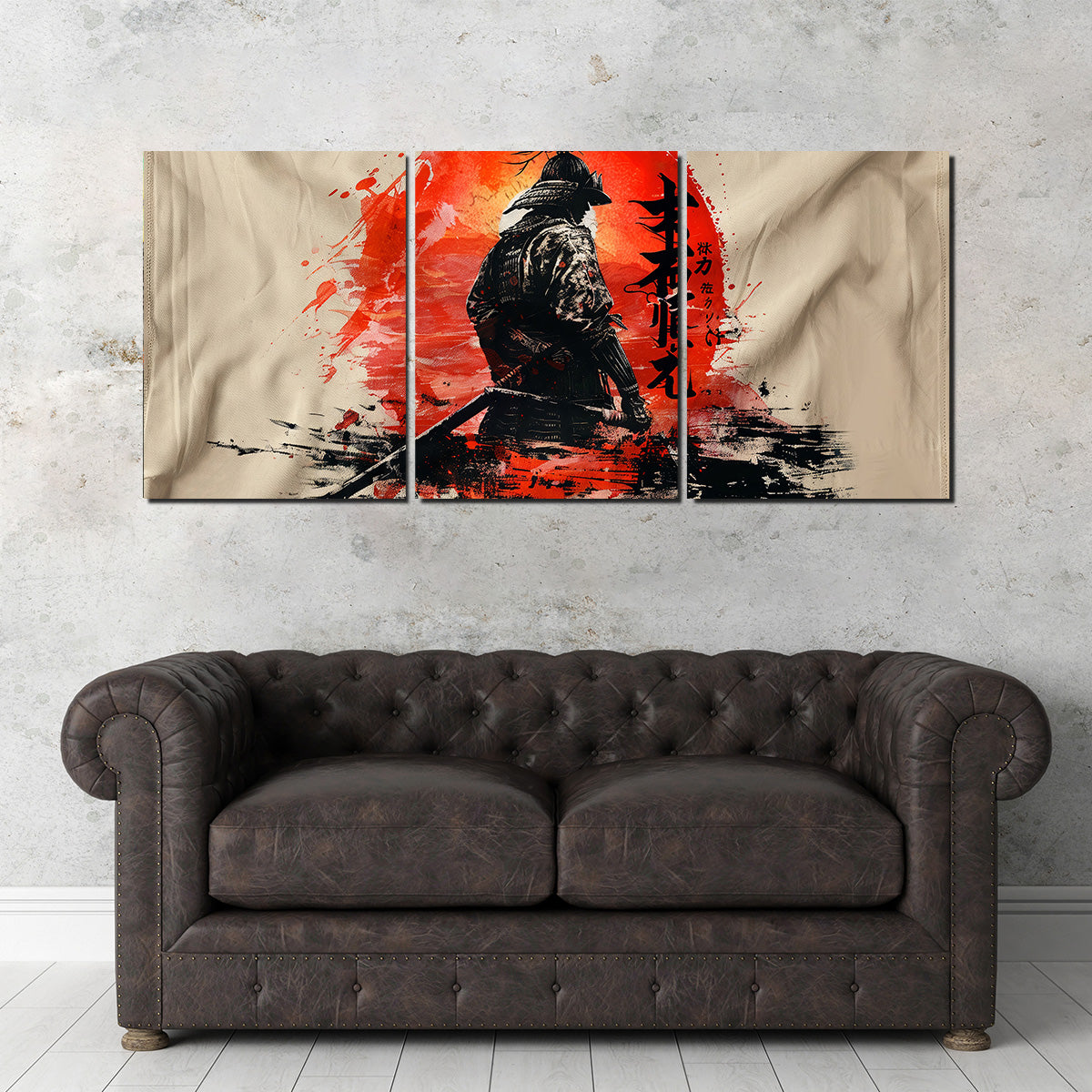 Samurai & Sun Wall Art