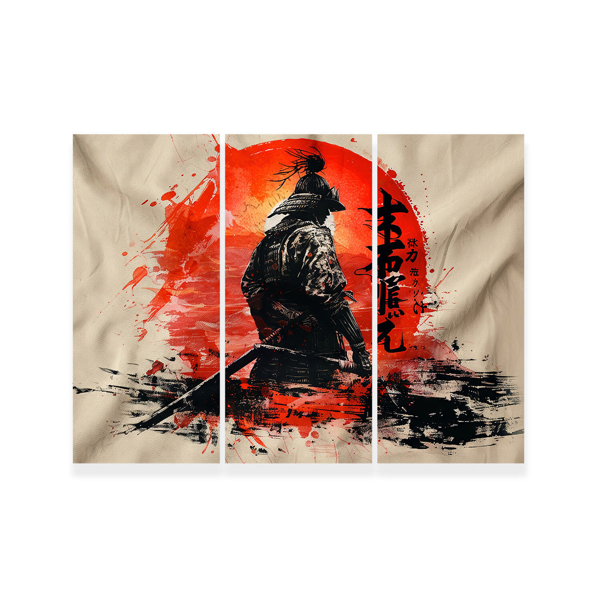 Samurai & Sun Wall Art