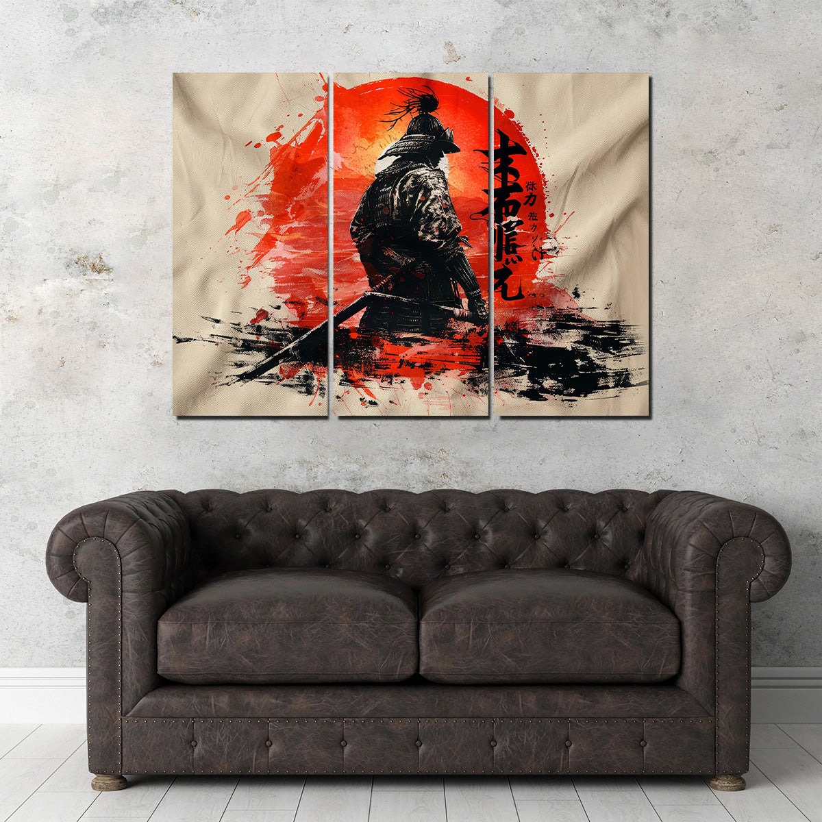 Samurai & Sun Wall Art