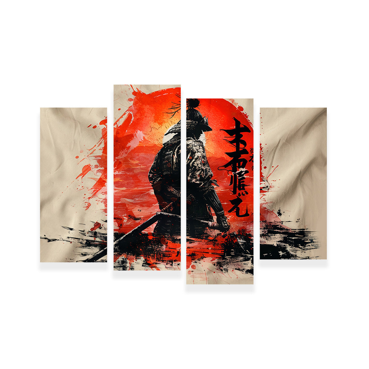 Samurai & Sun Wall Art
