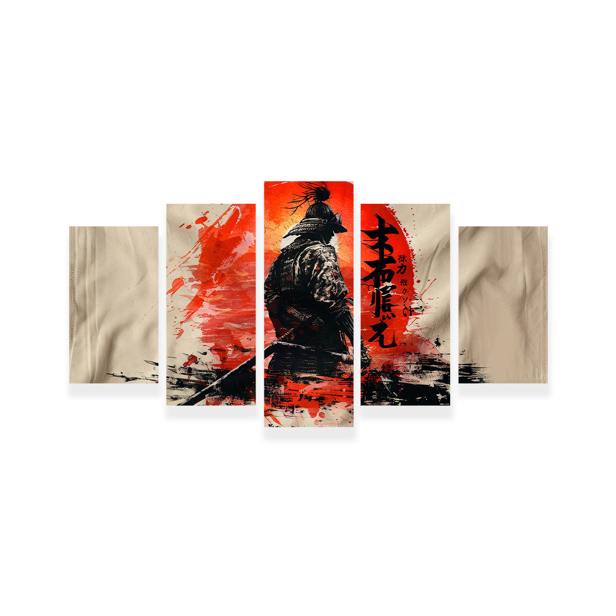 Samurai & Sun Wall Art