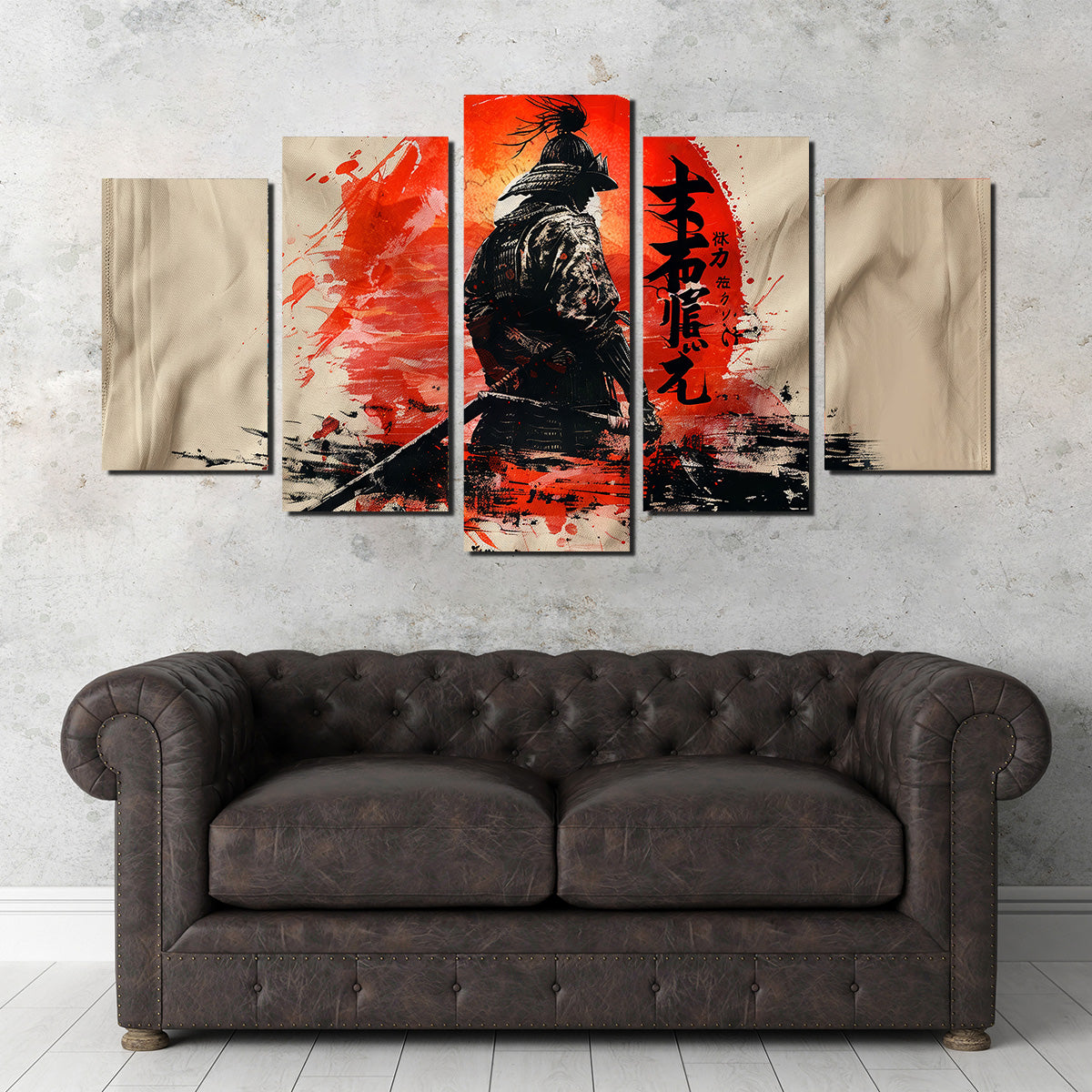 Samurai & Sun Wall Art