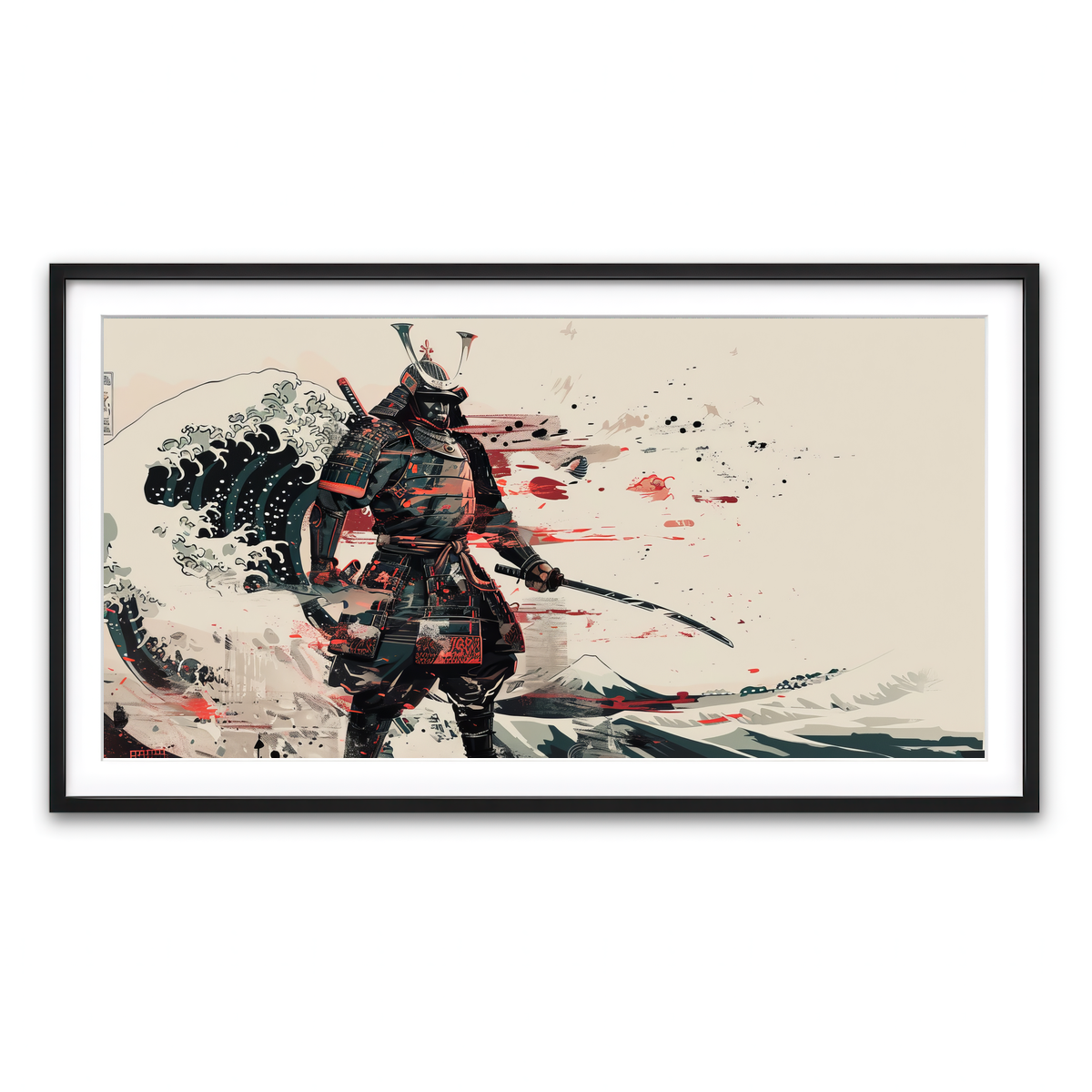 Framed Print 2x1 Black