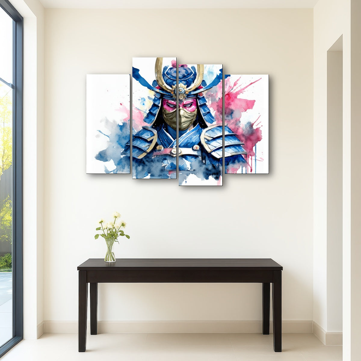 AUTO-MOCKUP ROOM | Samurai Watercolor Masked