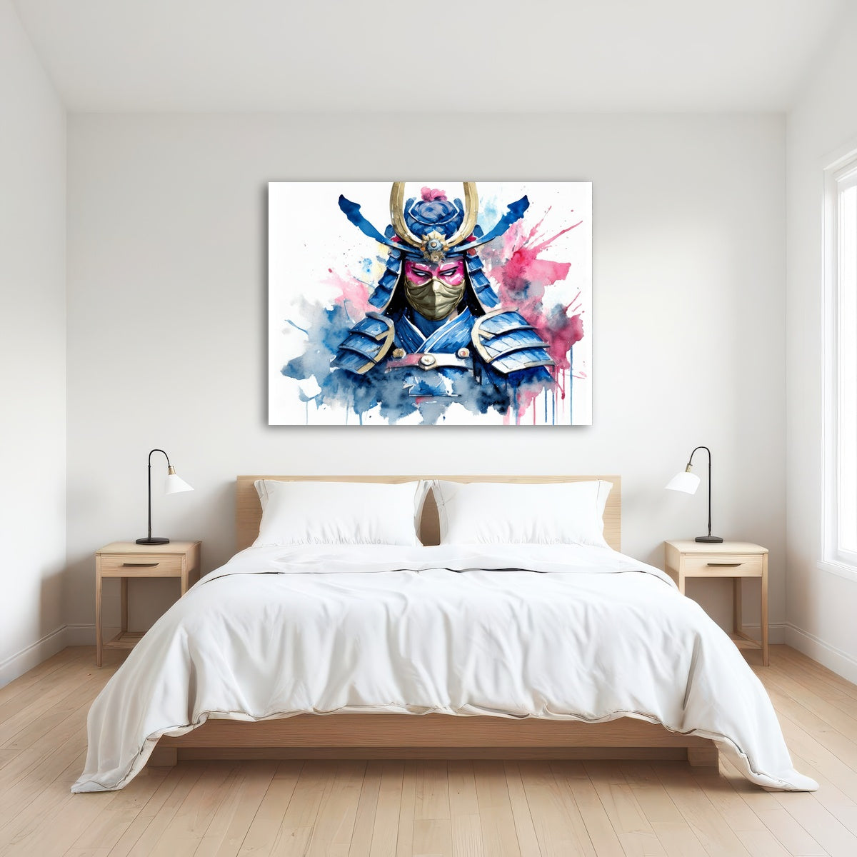 AUTO-MOCKUP ROOM | Samurai Watercolor Masked
