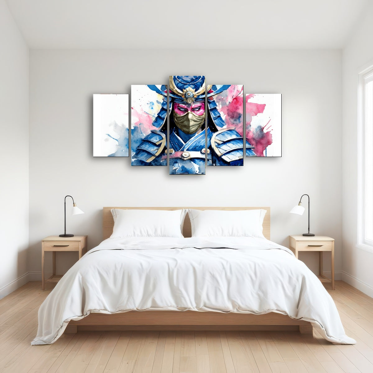 AUTO-MOCKUP ROOM | Samurai Watercolor Masked
