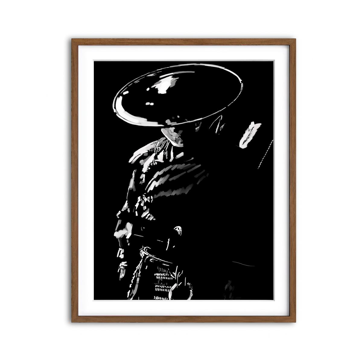 Framed Print 3x4 Walnut