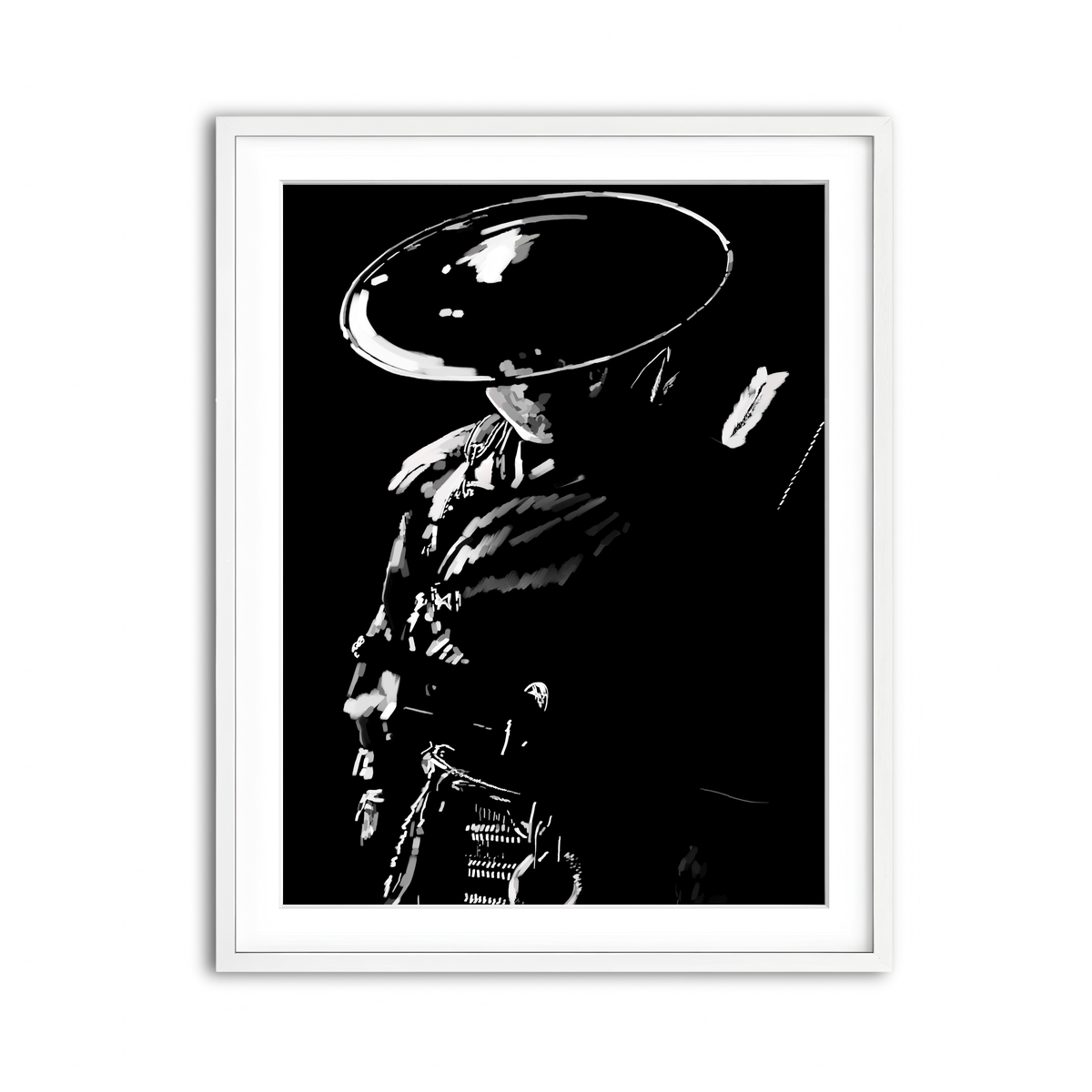 Framed Print 3x4 White