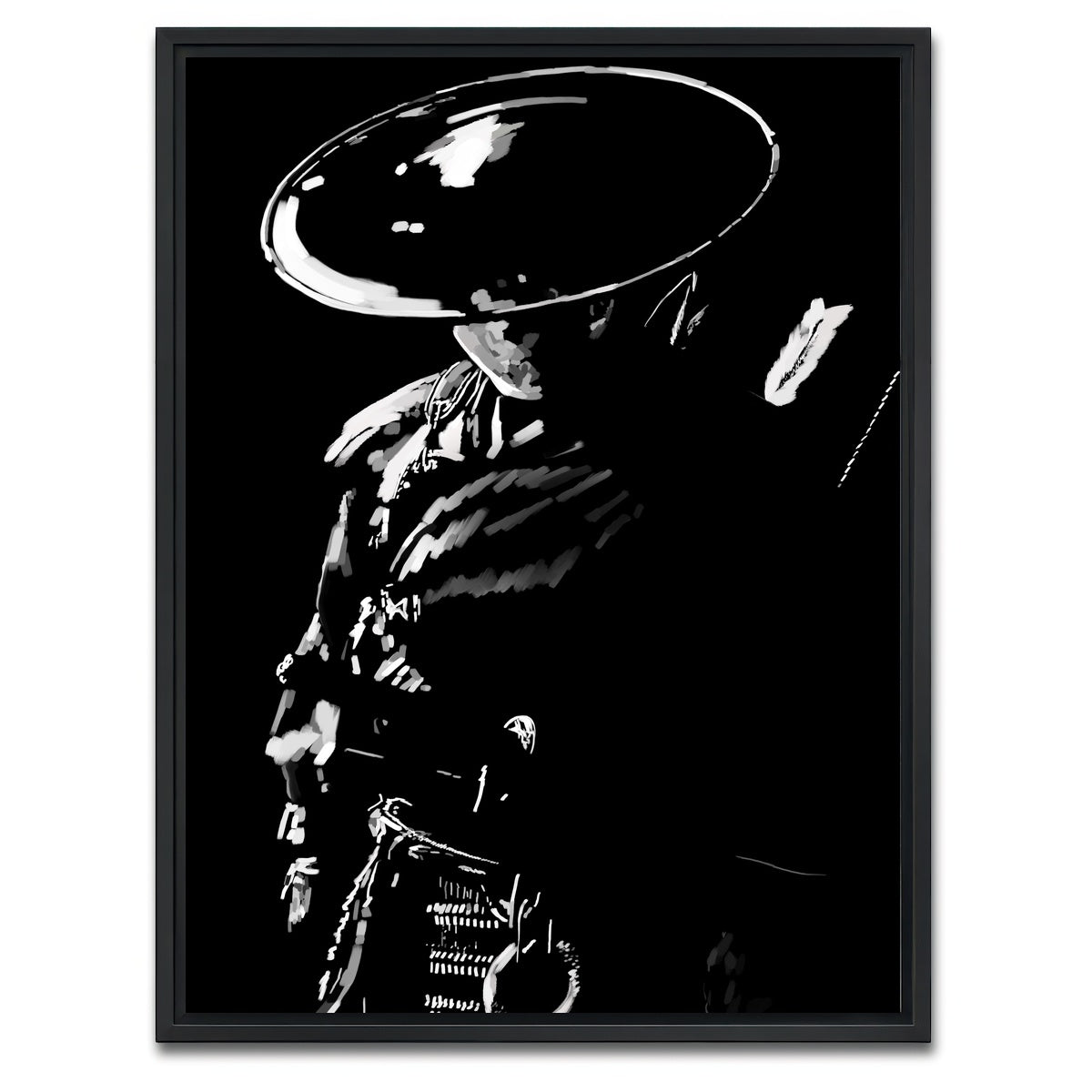 AUTO-MOCKUP WHITE | Samurai | 1 Piece | Black Framed Canvas | group=3x4