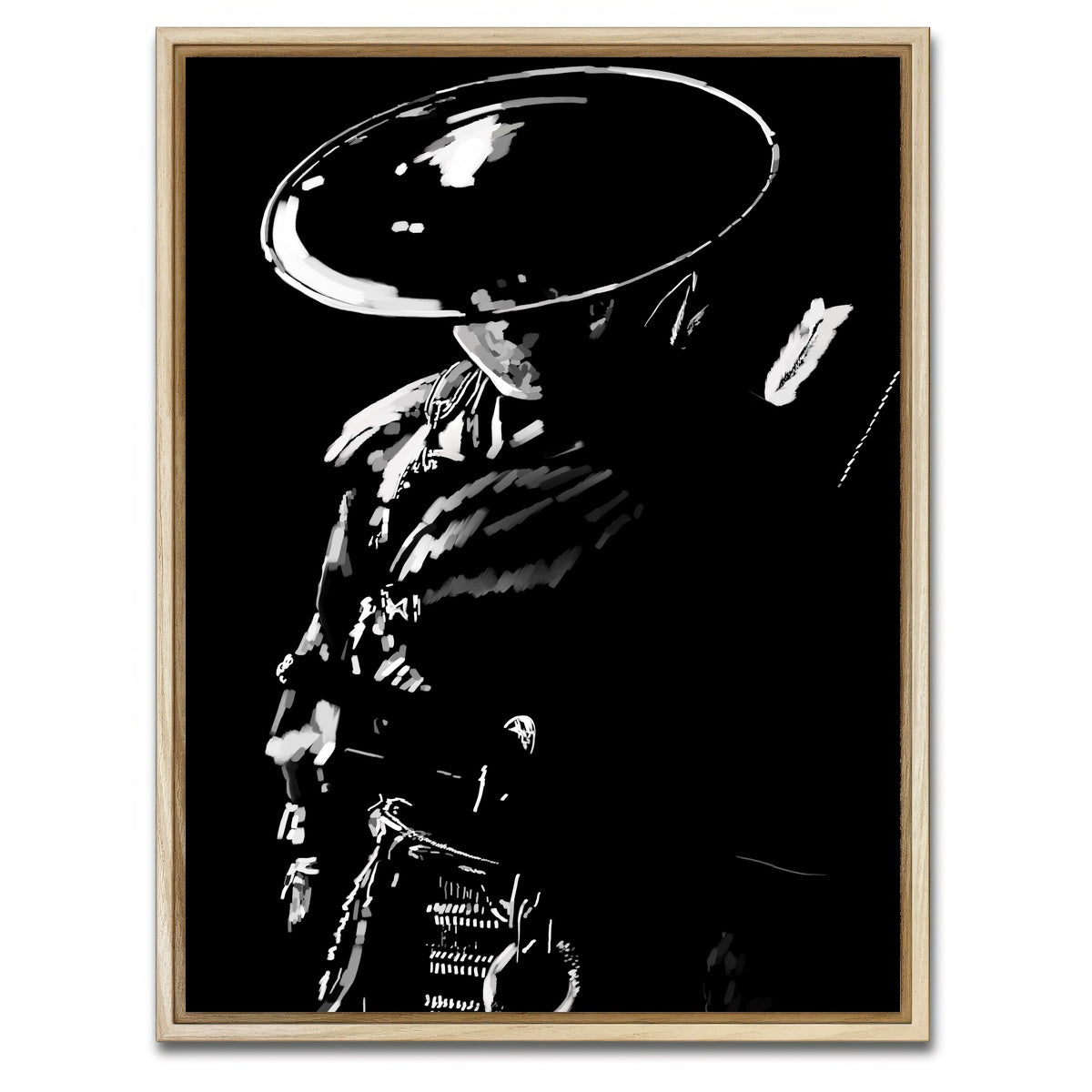 AUTO-MOCKUP WHITE | Samurai | 1 Piece | Natural Framed Canvas | group=3x4