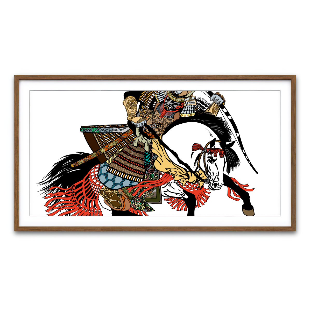 Framed Print 2x1 Walnut