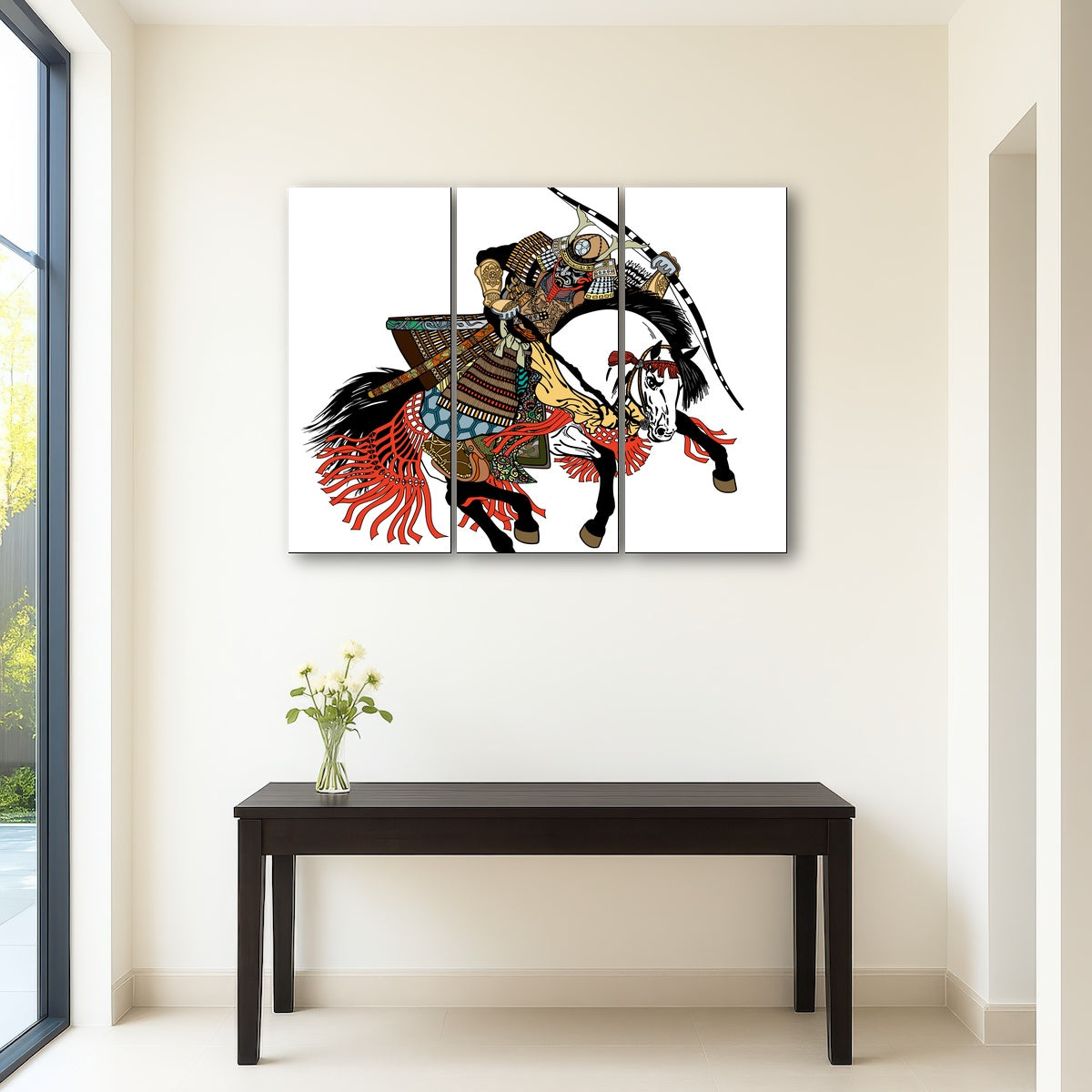 AUTO-MOCKUP ROOM | Samurai archer wearing war mask