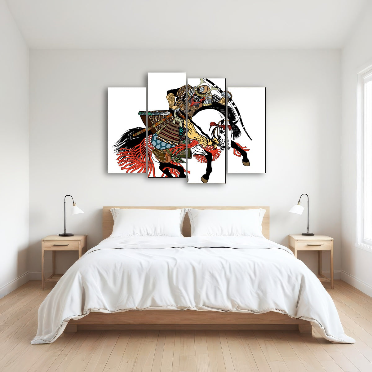 AUTO-MOCKUP ROOM | Samurai archer wearing war mask