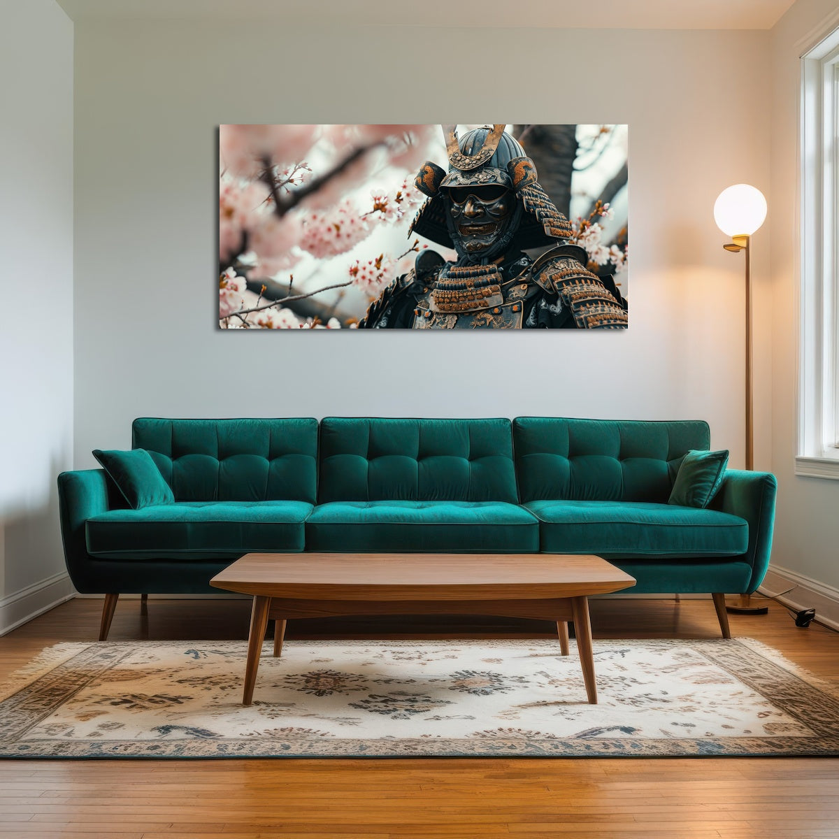 AUTO-MOCKUP ROOM | Samurai armor with cherry blossoms