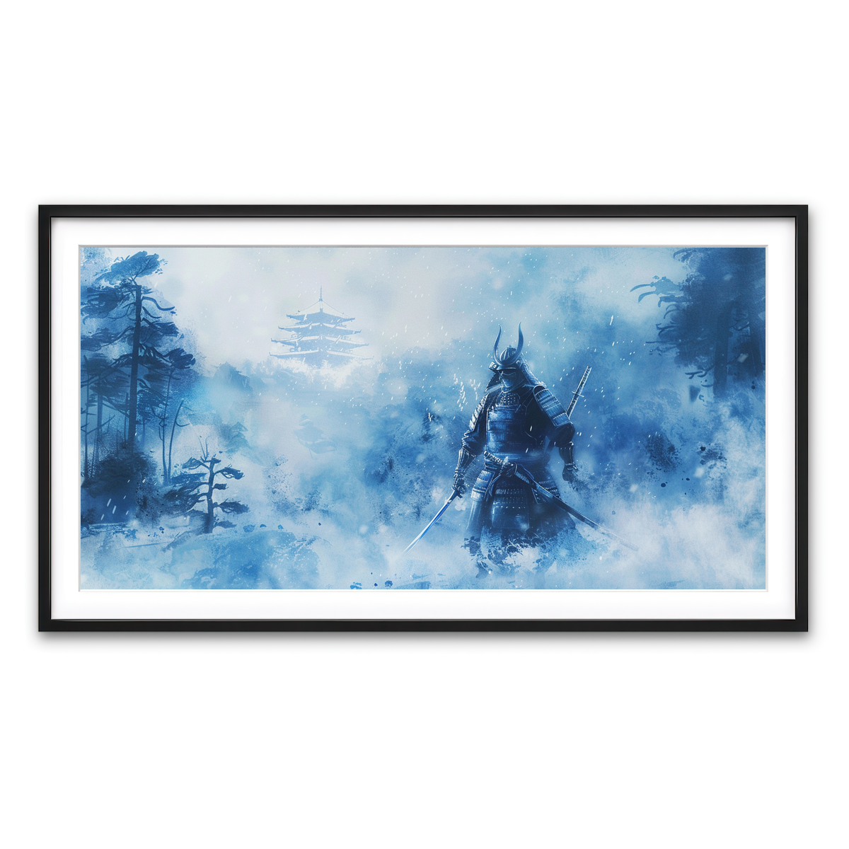 Framed Print 2x1 Black