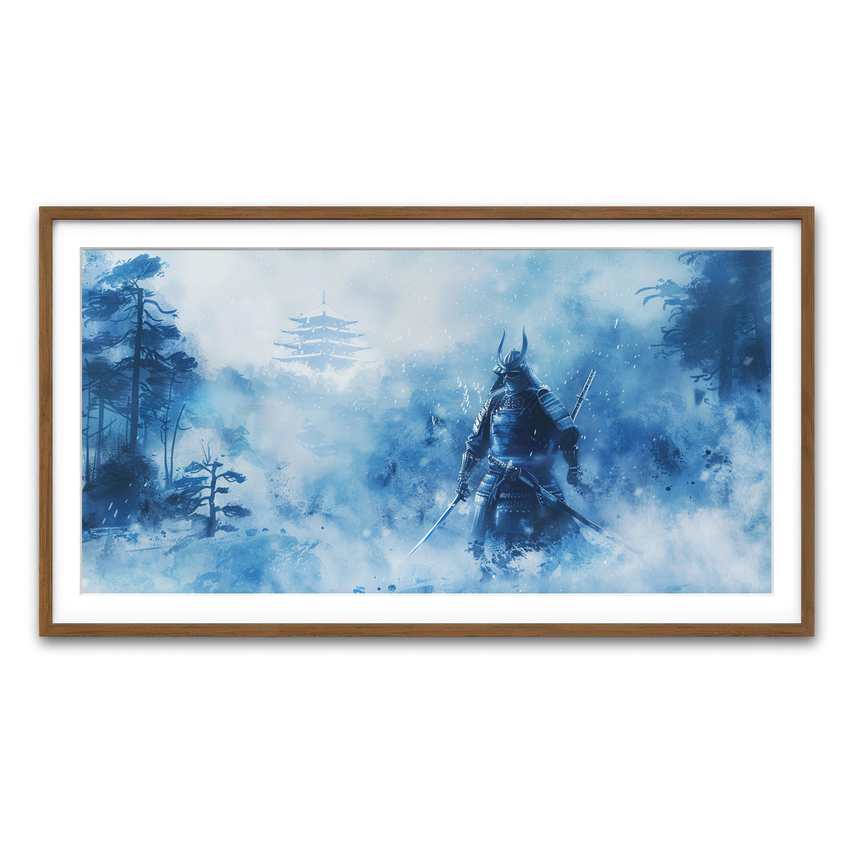 Framed Print 2x1 Walnut