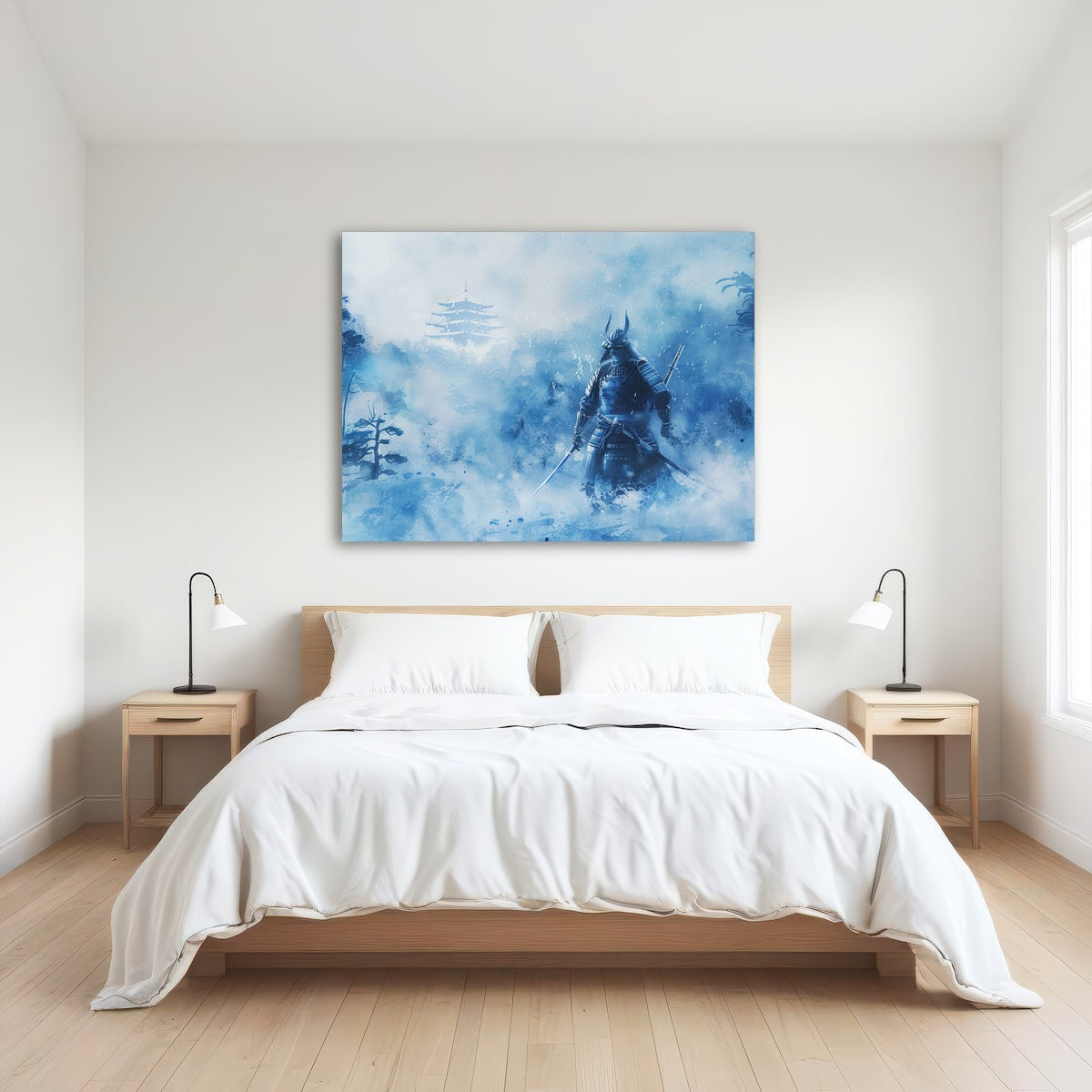 AUTO-MOCKUP ROOM | Samurai misty winter forest