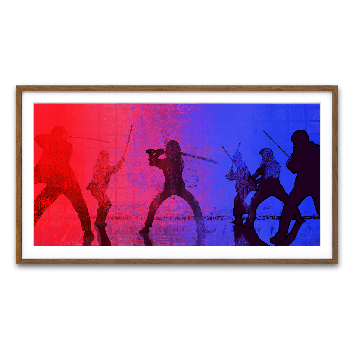 Framed Print 2x1 Walnut