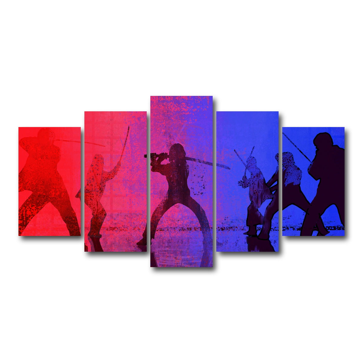 AUTO-MOCKUP WHITE | Samurai vs the Bride | 5 Piece | Gallery Wrap Canvas | group=5_normal