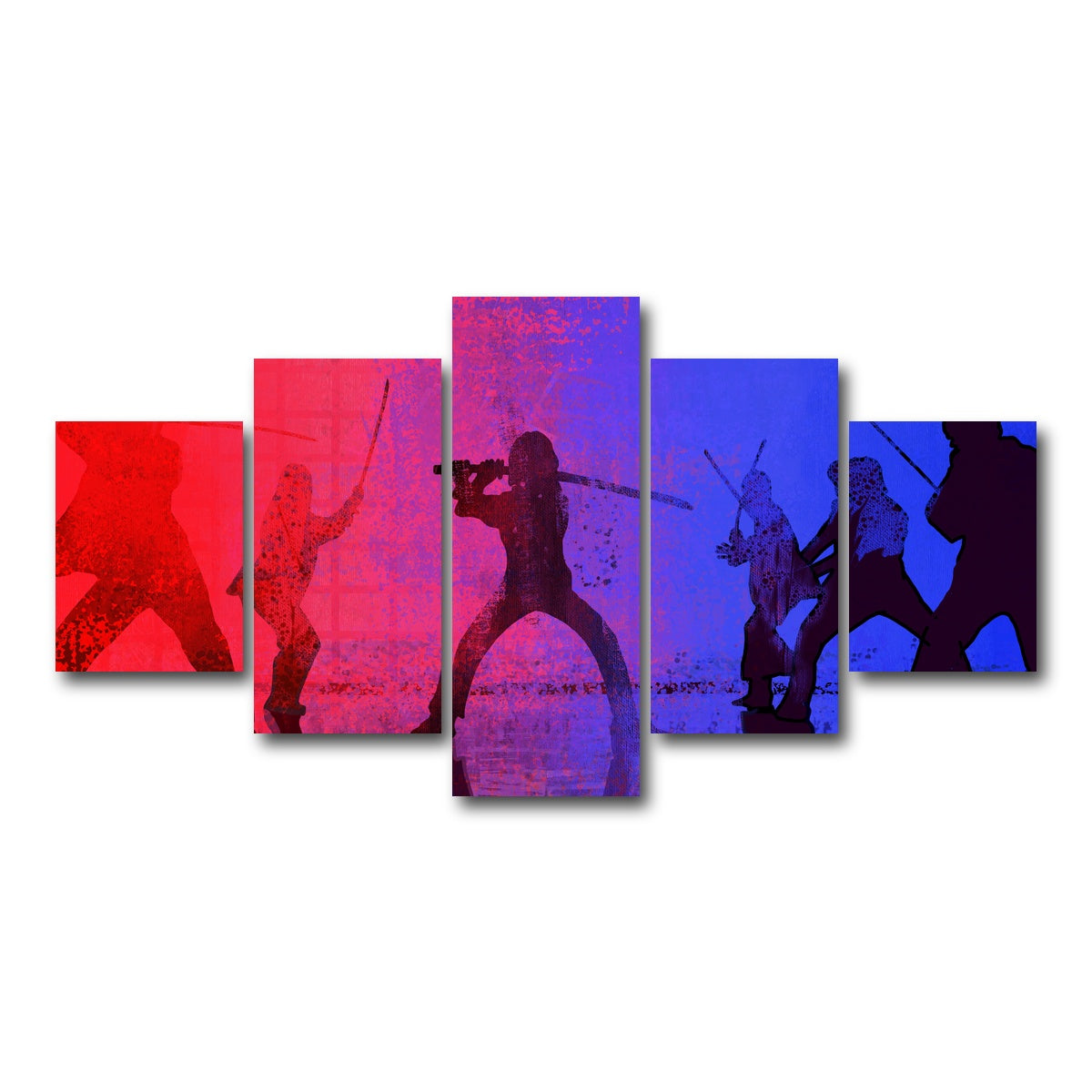 AUTO-MOCKUP WHITE | Samurai vs the Bride | 5 Piece | Gallery Wrap Canvas | group=5_short