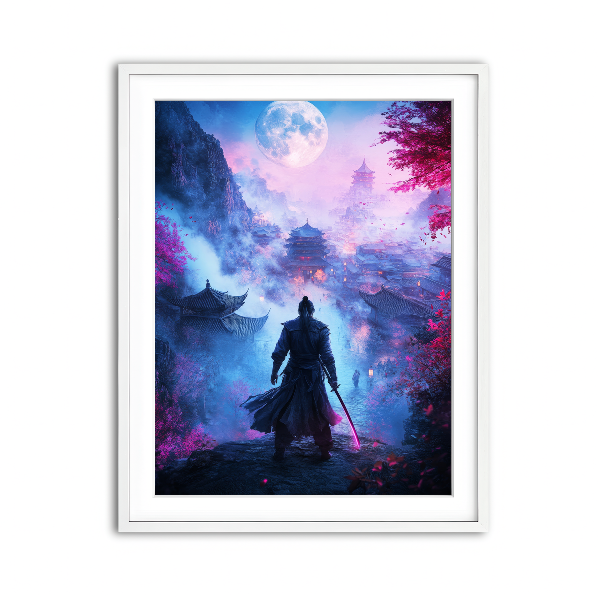 Framed Print 3x4 White