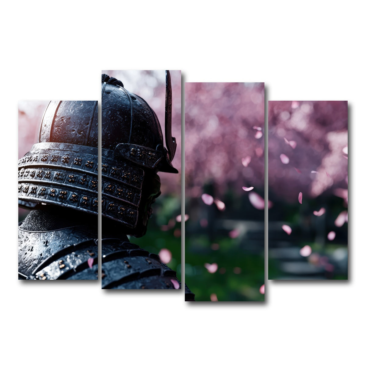 AUTO-MOCKUP WHITE | Samurai warrior helmet | 4 Piece | Gallery Wrap Canvas | group=4_normal