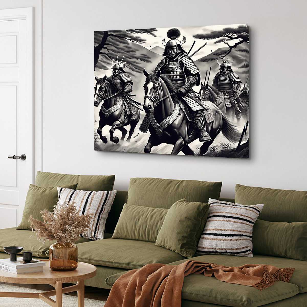 Samurai's Riding Horses Wall Art