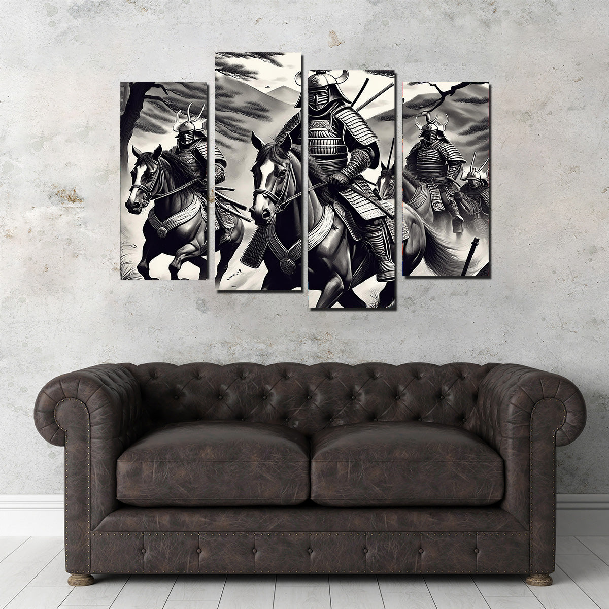 Samurai's Riding Horses Wall Art
