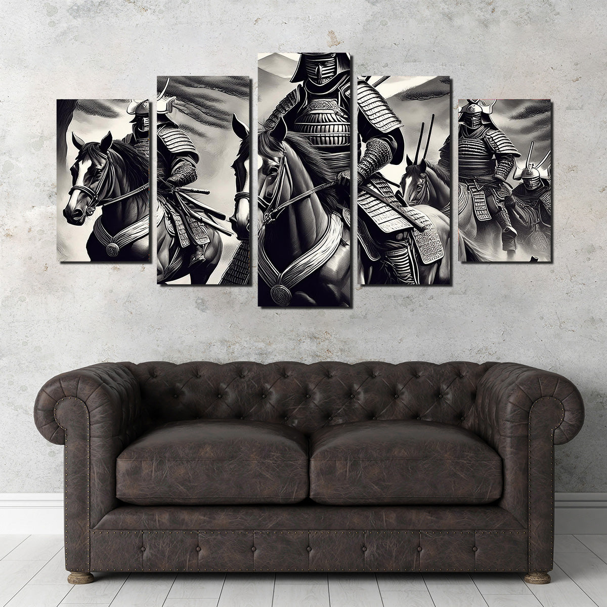 Samurai's Riding Horses Wall Art