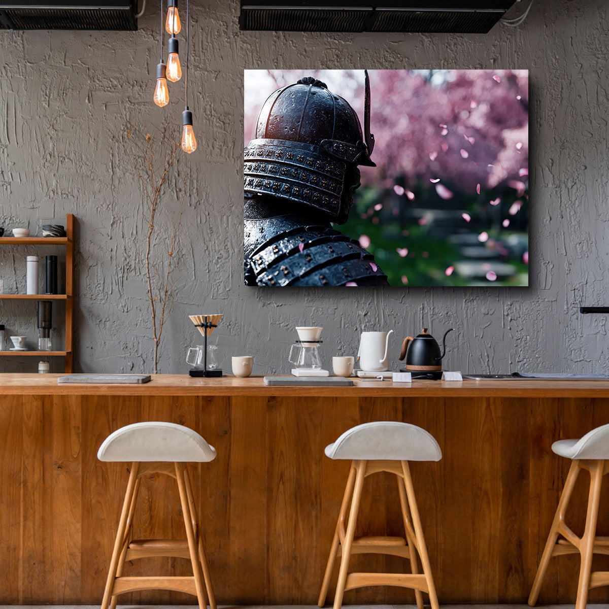Samurai Warrior Helmet Wall Art