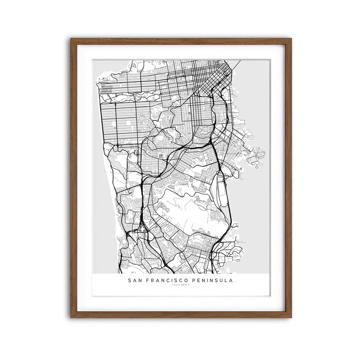 Framed Print 3x4 Walnut