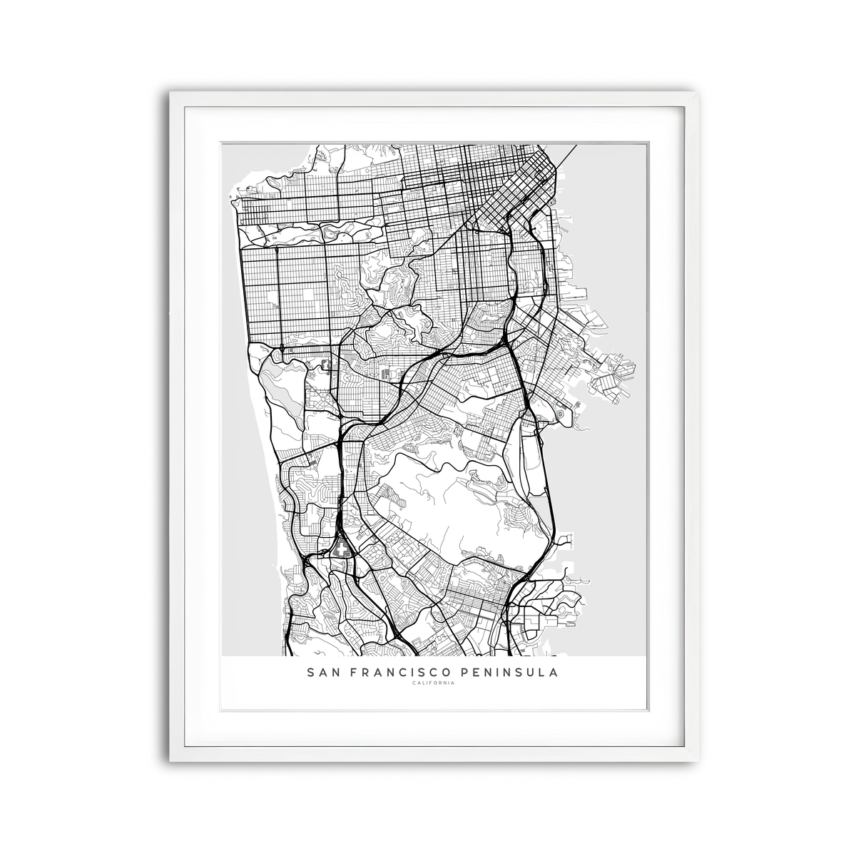 Framed Print 3x4 White