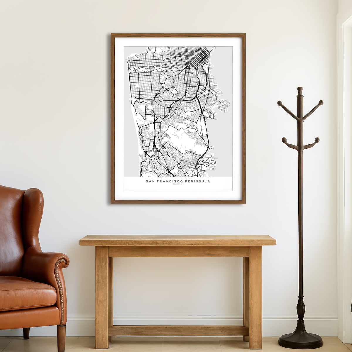 AUTO-MOCKUP ROOM | San Francisco Peninsula Wall Art