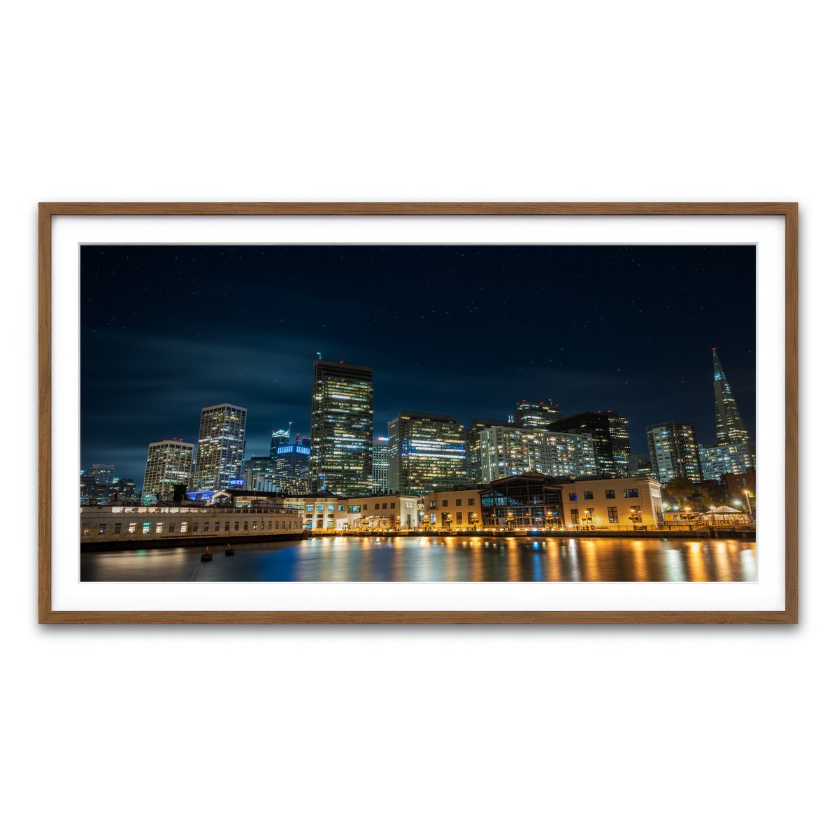 Framed Print 2x1 Walnut