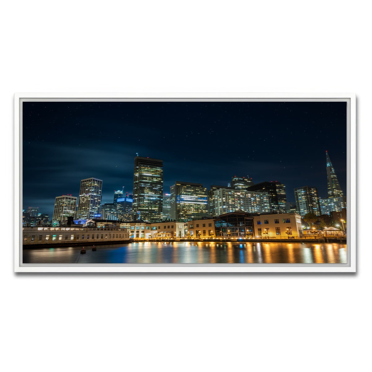 AUTO-MOCKUP WHITE | San Francisco | 1 Piece | White Framed Canvas | group=2x1