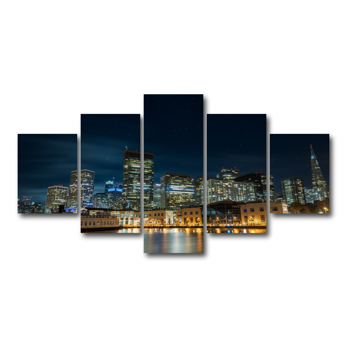 AUTO-MOCKUP WHITE | San Francisco | 5 Piece | Gallery Wrap Canvas | group=5_short