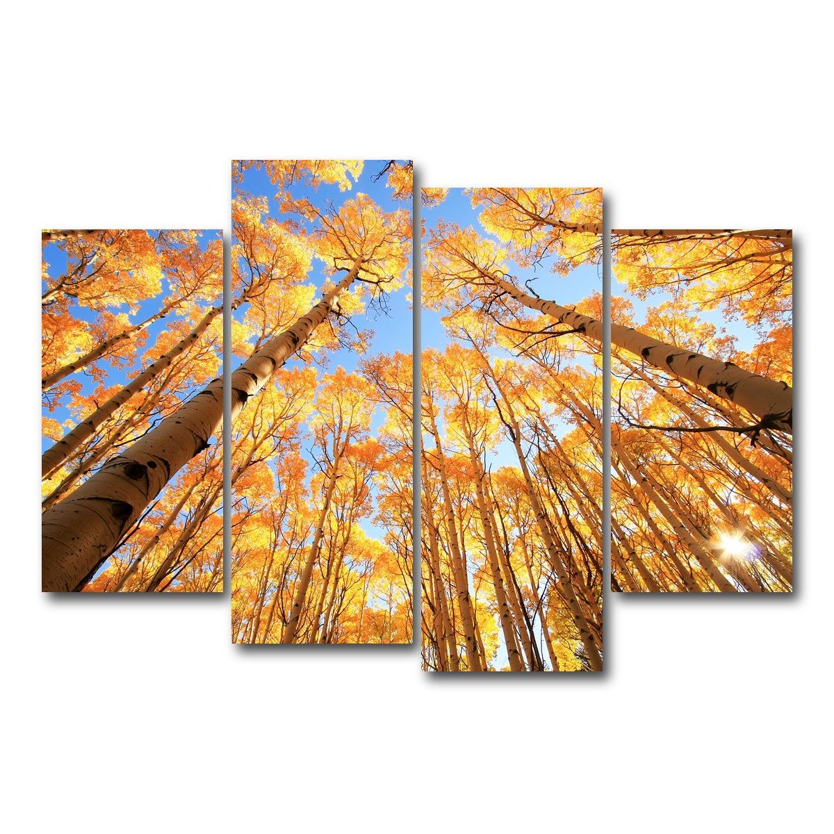 AUTO-MOCKUP WHITE | San Juan Aspens | 4 Piece | Gallery Wrap Canvas | group=4_short