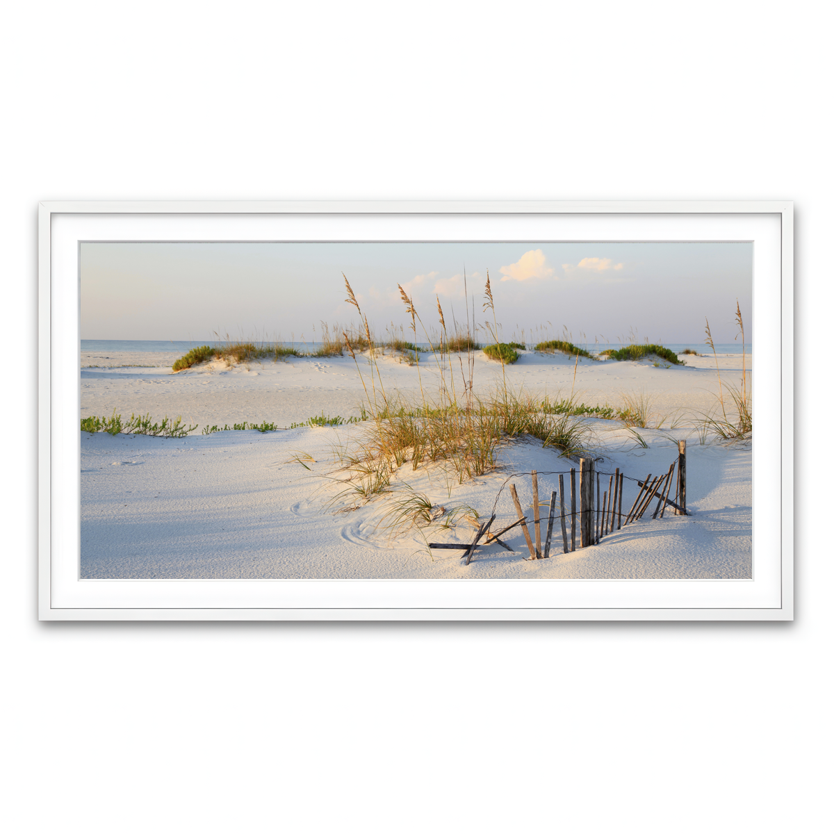 Framed Print 2x1 White