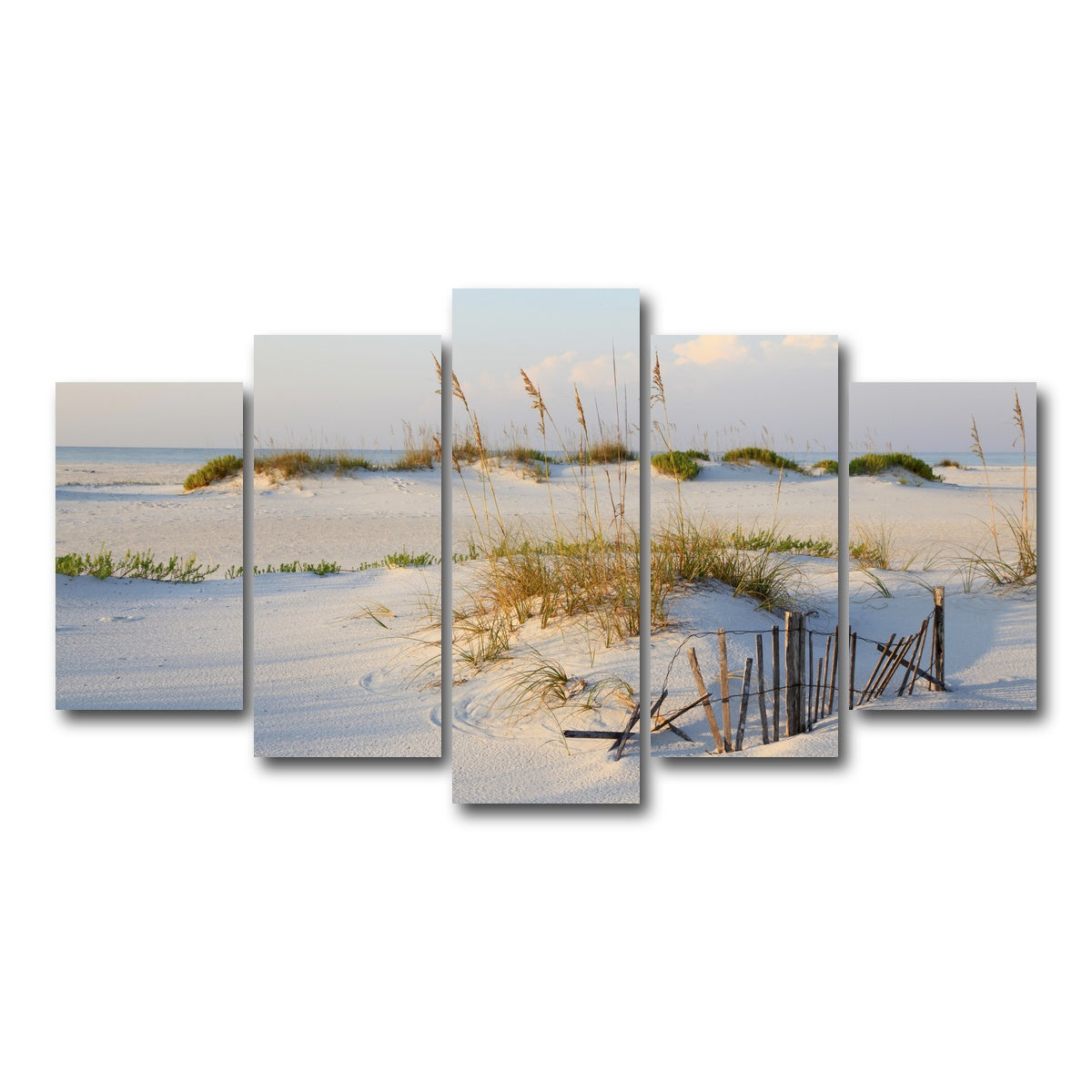 AUTO-MOCKUP WHITE | Sand Dunes and Sea Oats | 5 Piece | Gallery Wrap Canvas | group=5_normal