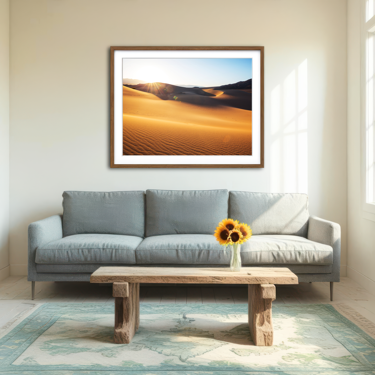 AUTO-MOCKUP ROOM | Sand Dunes in Death Valley Wall Art