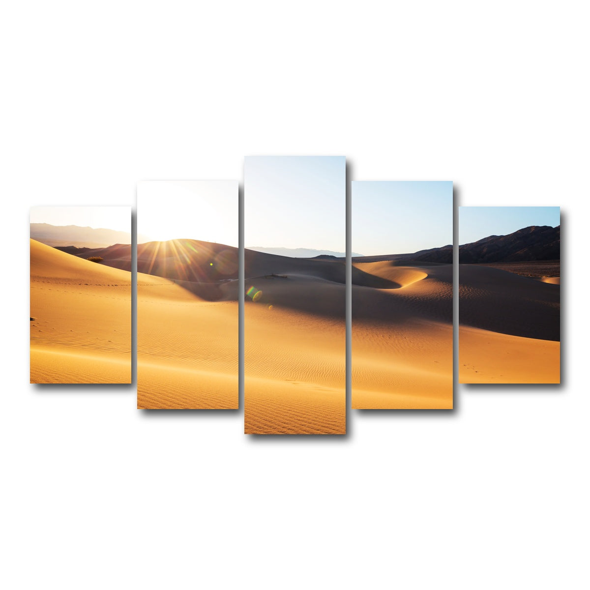 AUTO-MOCKUP WHITE | Sand dunes in Death Valley | 5 Piece | Gallery Wrap Canvas | group=5_normal