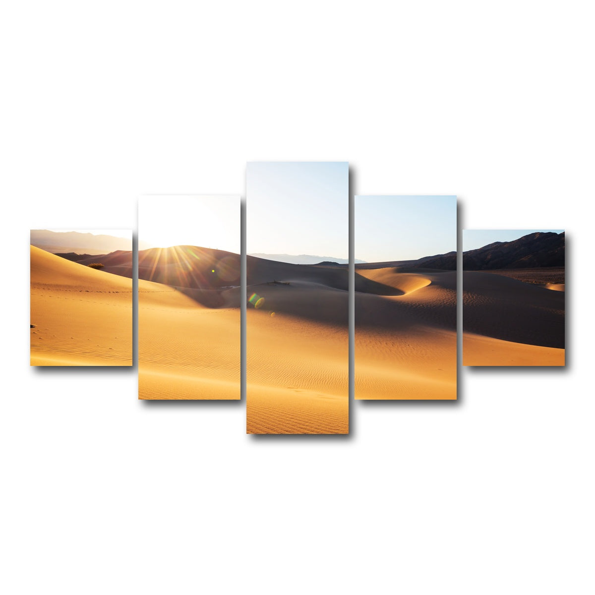 AUTO-MOCKUP WHITE | Sand dunes in Death Valley | 5 Piece | Gallery Wrap Canvas | group=5_short
