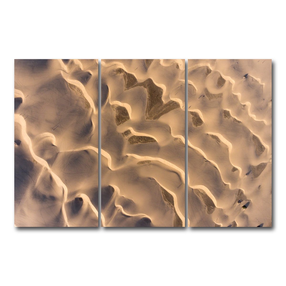 AUTO-MOCKUP WHITE | Sandy Waves | 3 Piece | Gallery Wrap Canvas | group=12x24