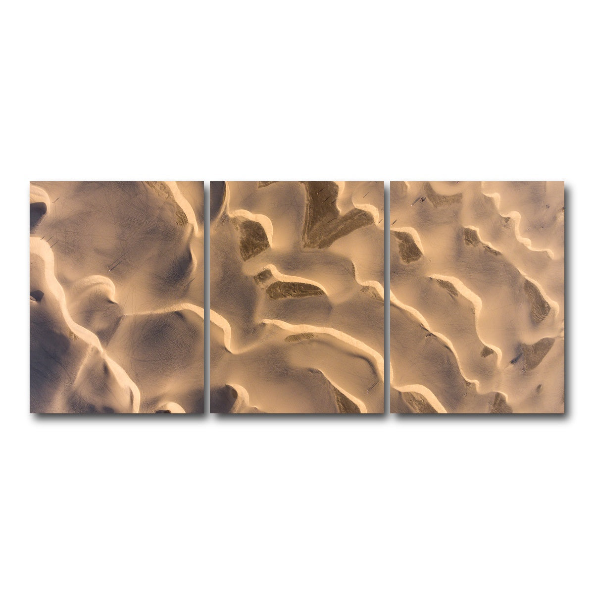 AUTO-MOCKUP WHITE | Sandy Waves | 3 Piece | Gallery Wrap Canvas | group=18x24