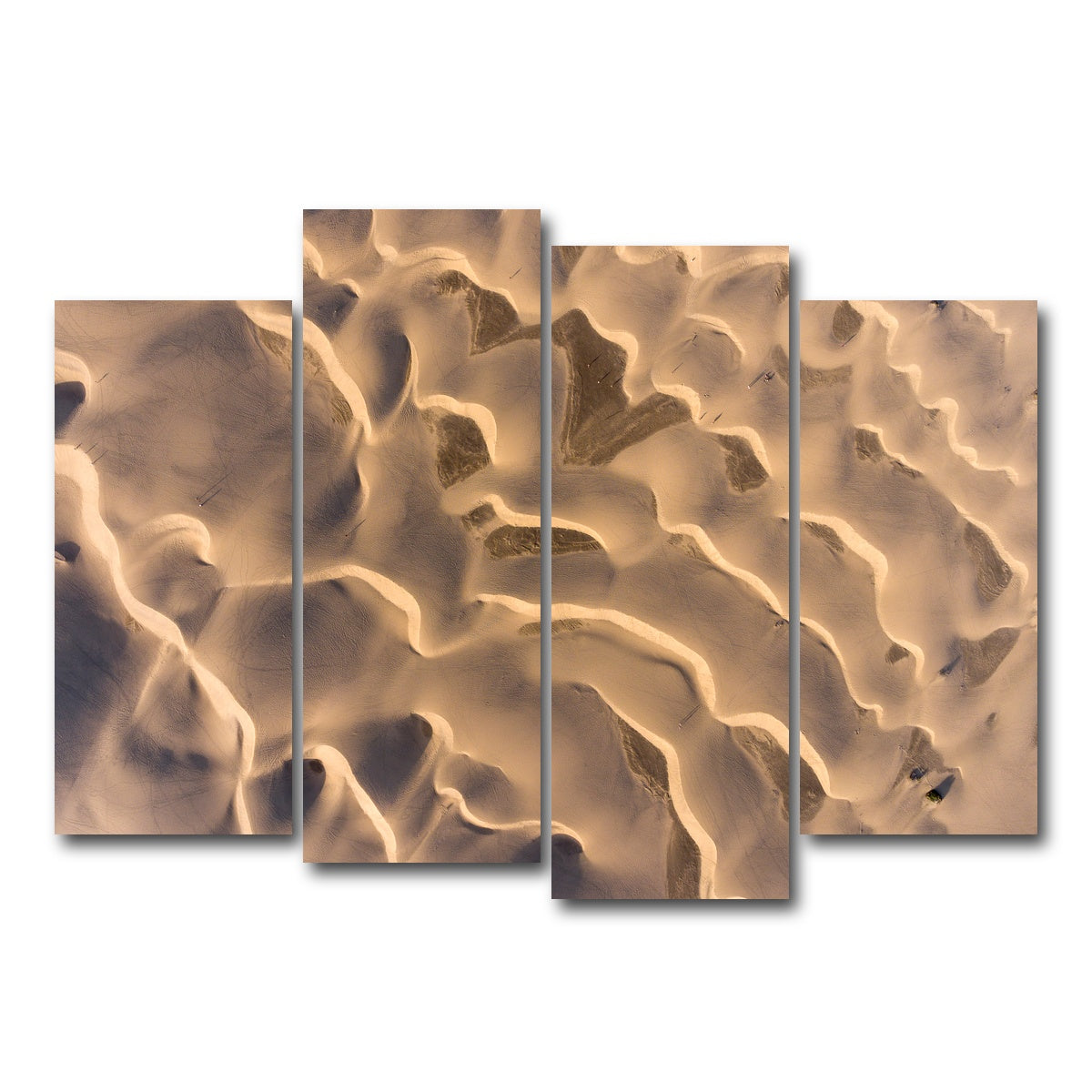 AUTO-MOCKUP WHITE | Sandy Waves | 4 Piece | Gallery Wrap Canvas | group=4_normal