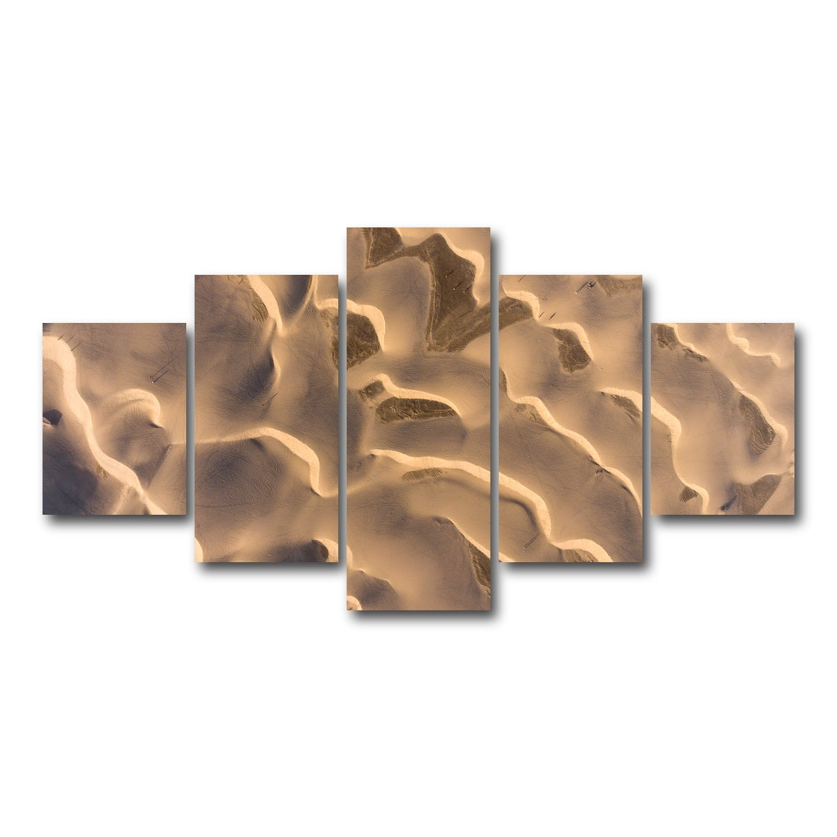 AUTO-MOCKUP WHITE | Sandy Waves | 5 Piece | Gallery Wrap Canvas | group=5_short