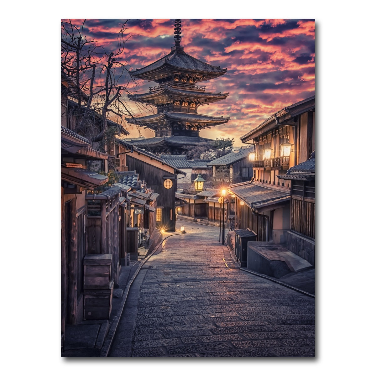 AUTO-MOCKUP WHITE | Sannen Zaka Street | 1 Piece | Gallery Wrap Canvas | group=3x4