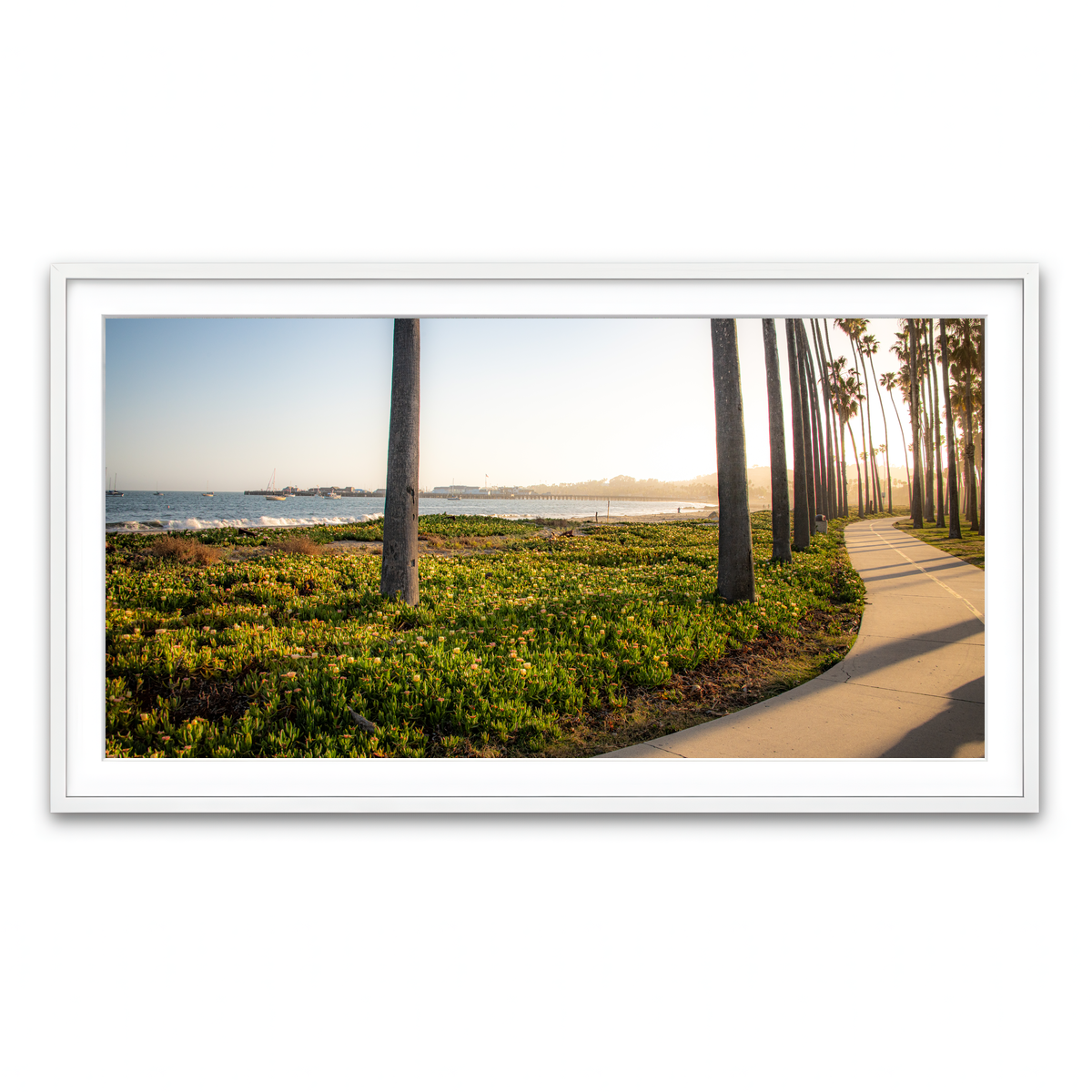 Framed Print 2x1 White